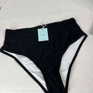 Women's Black Cupshe Bikini Bottom Size L, NWT